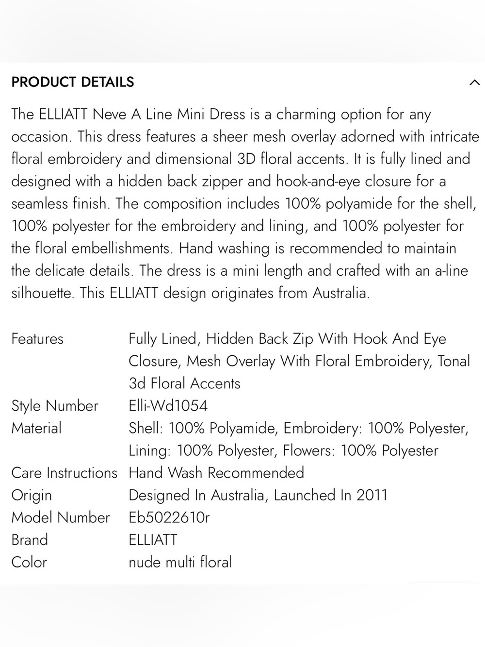 ELLIATT
Neve A Line Mini Dress - Picture 7 of 15